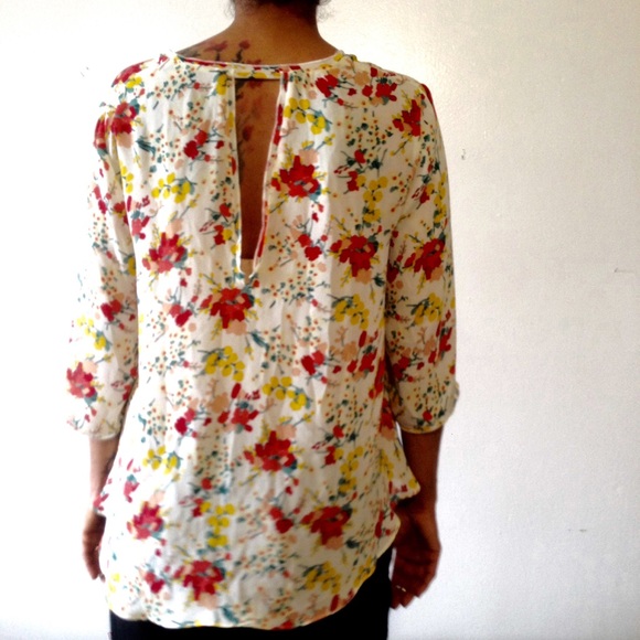 Zara • delicate silky blouse floral print - Picture 4 of 6